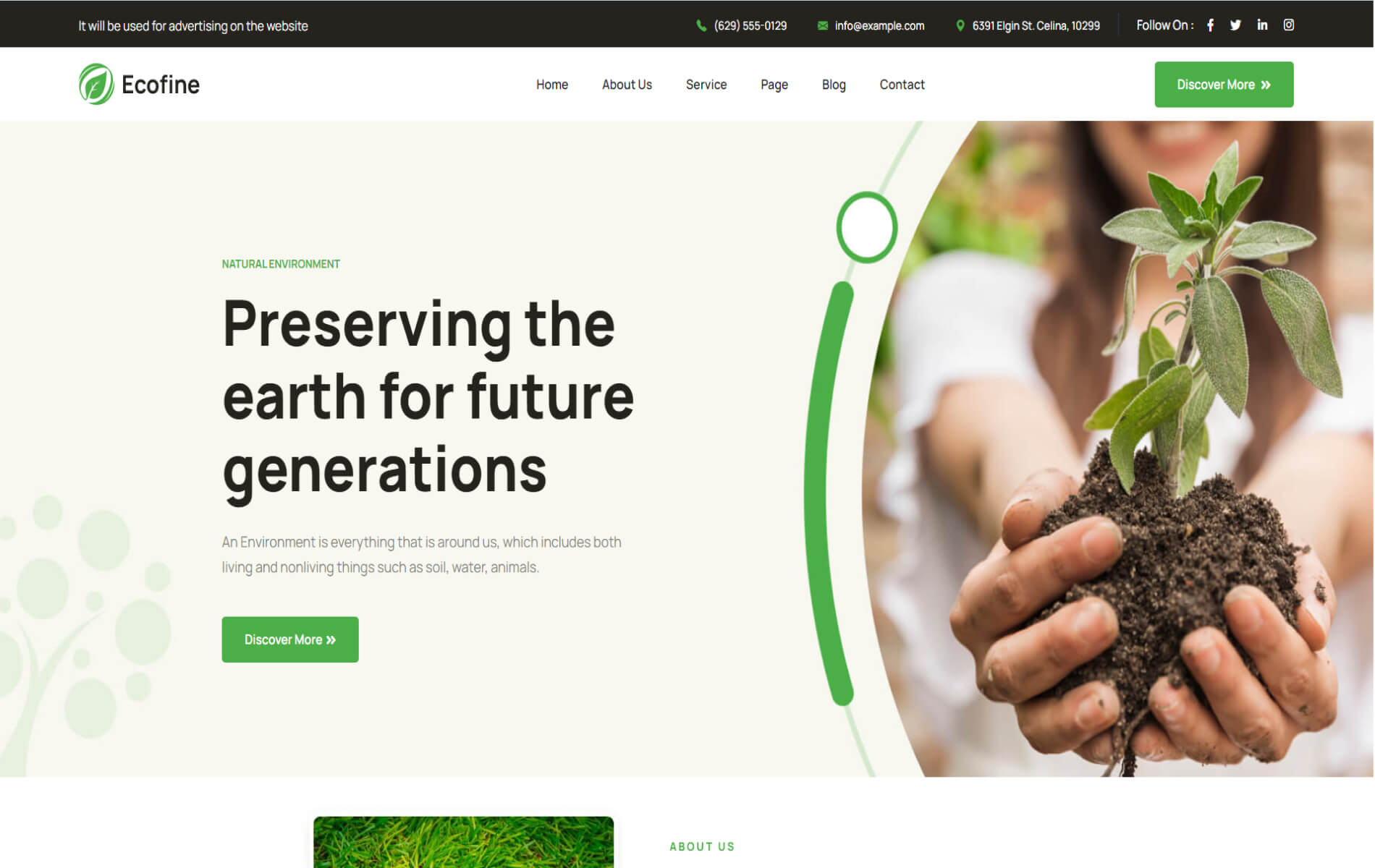 Ecofine - Ecology & Environment WordPress Theme