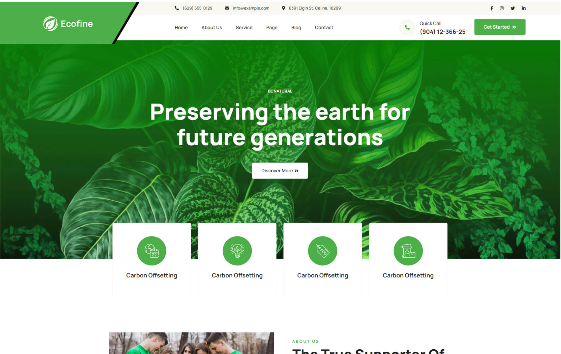 Ecofine - Ecology & Environment WordPress Theme